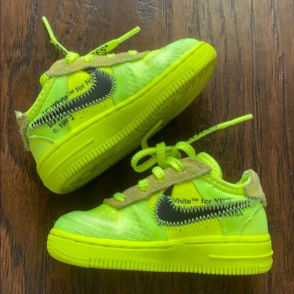 The 10:Nike Air Force 1 (TD) size 6c AF1 Off-White - Picture 2 of 8